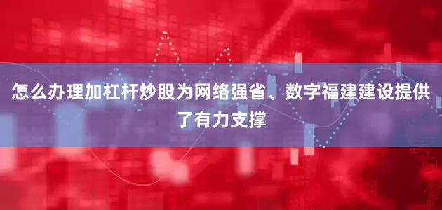 怎么办理加杠杆炒股为网络强省、数字福建建设提供了有力支撑