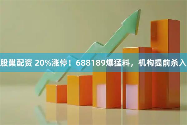 股巢配资 20%涨停!688189爆猛料,机构提前杀入